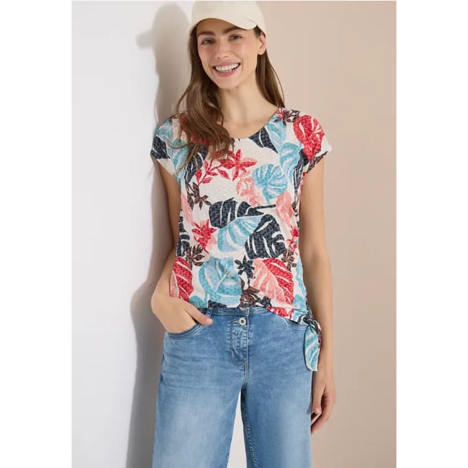 Shirt met burn-out look