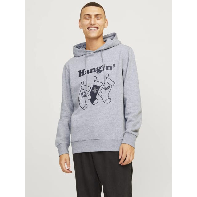 Jack & Jones Heren Kersttrui JJXMAS Grijs - Maat M