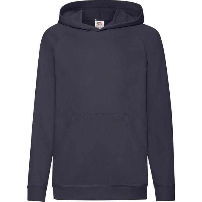 Fruit of the Loom Lichtgewicht Hoodie Kinderen/Kinderen (Deep Navy)
