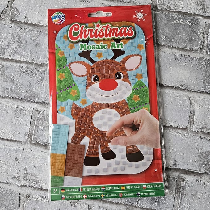 Grafix Kerst Mozaiek kunst A5 formaat