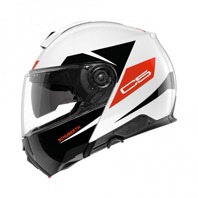 Schuberth C5 Eclipse - Wit / Zwart / Rood