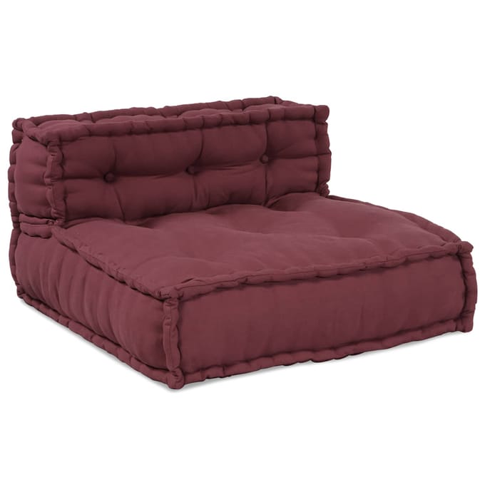 vidaXL - Modulebankeenheid - Stof - Bordeaux - 210 - x - 140 - x - 56 - cm
