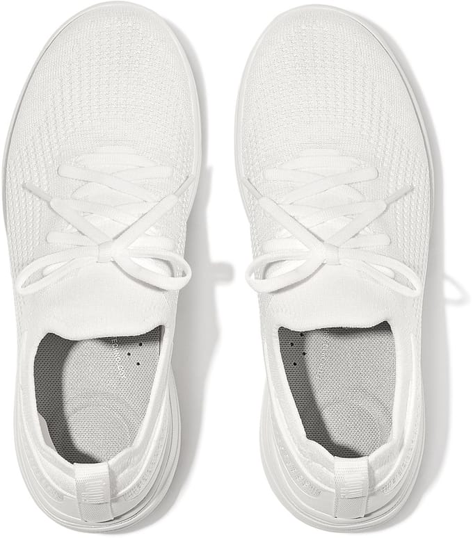 FitFlop Super-Q Knit Slip-On Laced Sneakers WIT - Maat 40
