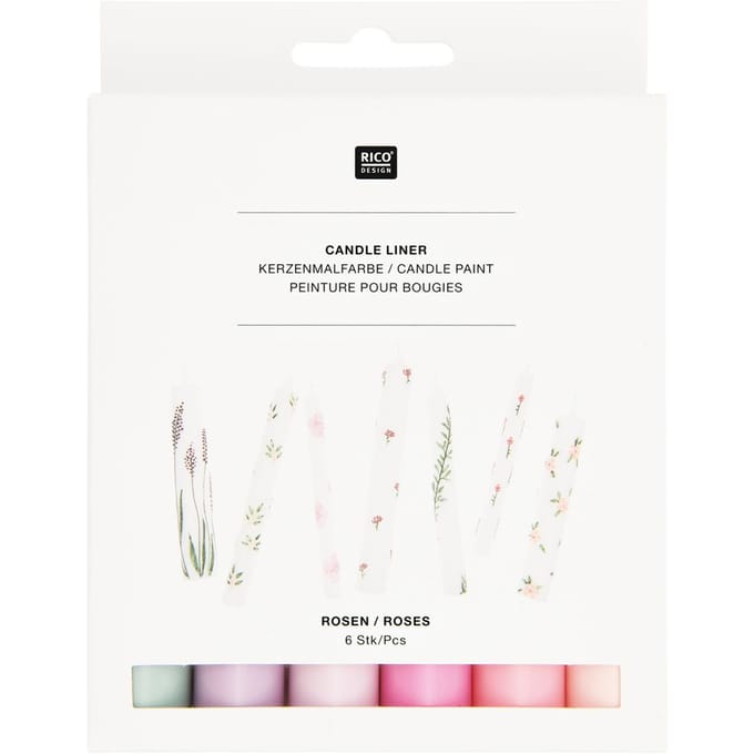 Candle Liner Set "Roses"