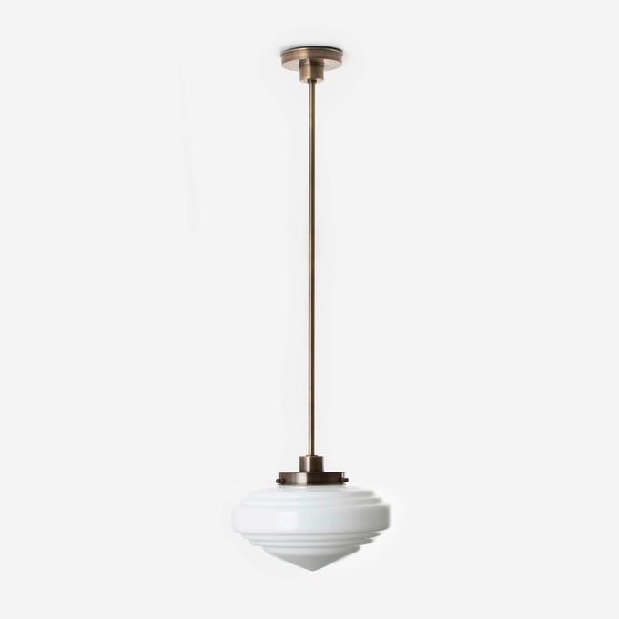 Hanglamp Deco Punt 20's Brons - Art Deco Trade