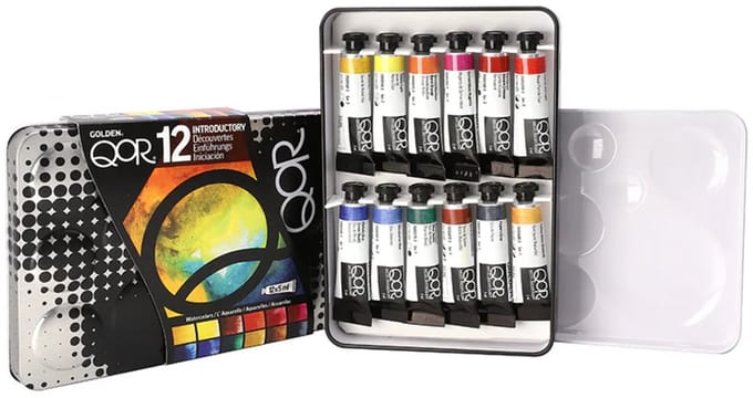 Golden QoR Aquarelverf Introductieset 12 Kleuren
