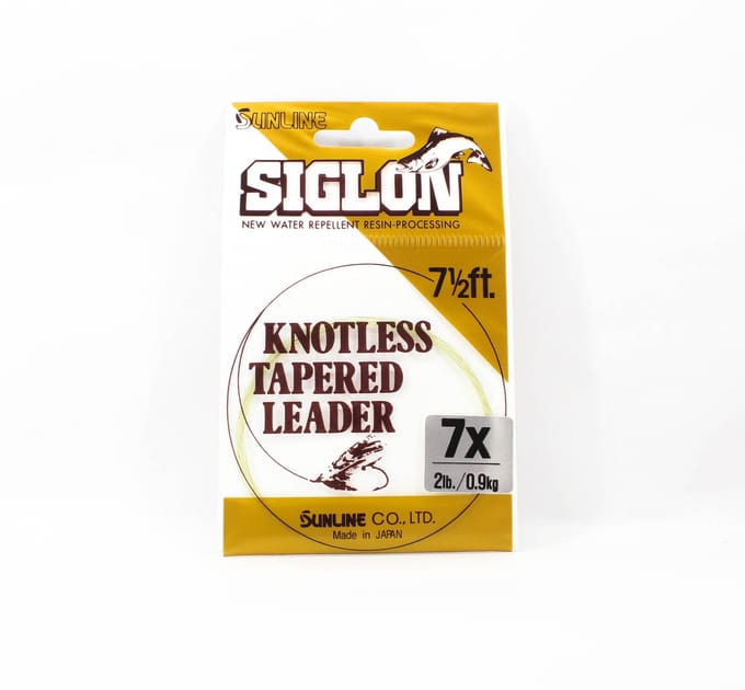 Bas de ligne conique en nylon Siglon de 7,5 pi 7X de Sunline (2255) pur