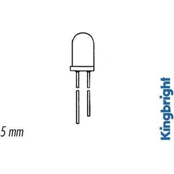 KNIPPERLED 5mm GROEN DIFFUUS (L-56BGD)