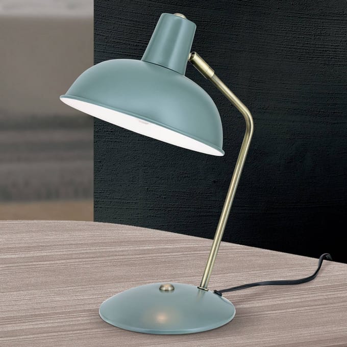 Orion tafellamp Fedra retro - 37cm - metaal - groen