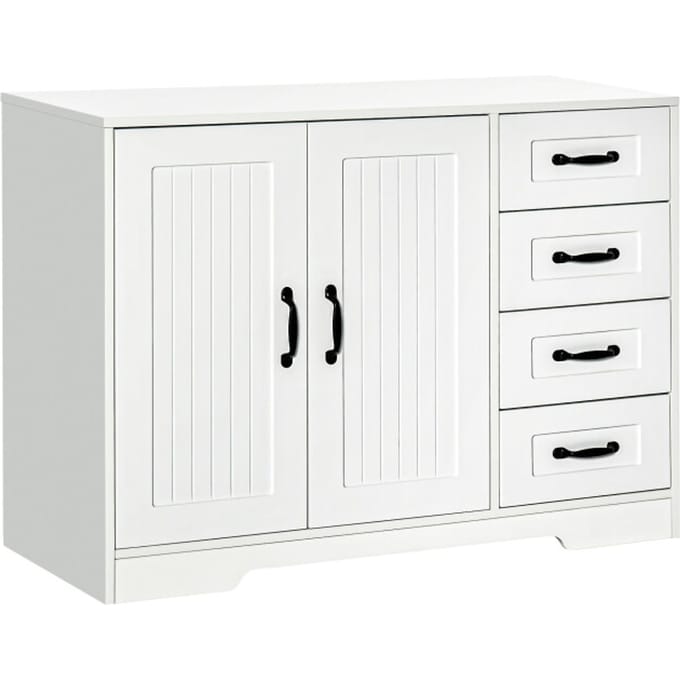 4goodz Buffetkast met 4 Laden 40x105x76 cm - Wit