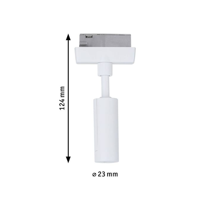 Paulmann 95655 95655 230V-railsysteemcomponenten Pendeladapter Signaalwit