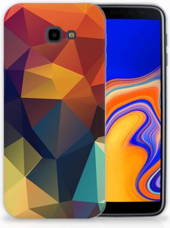 Samsung Galaxy J4 Plus (2018) TPU Hoesje Polygon Color