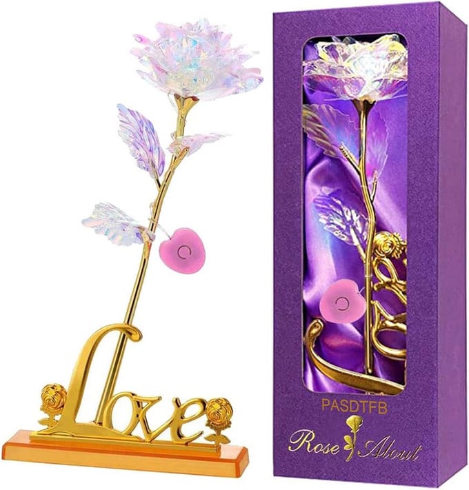 Eeuwige Galaxy Roos Cadeau voor Vrouwen - Romantisch Geschenk voor Moederdag en Valentijn