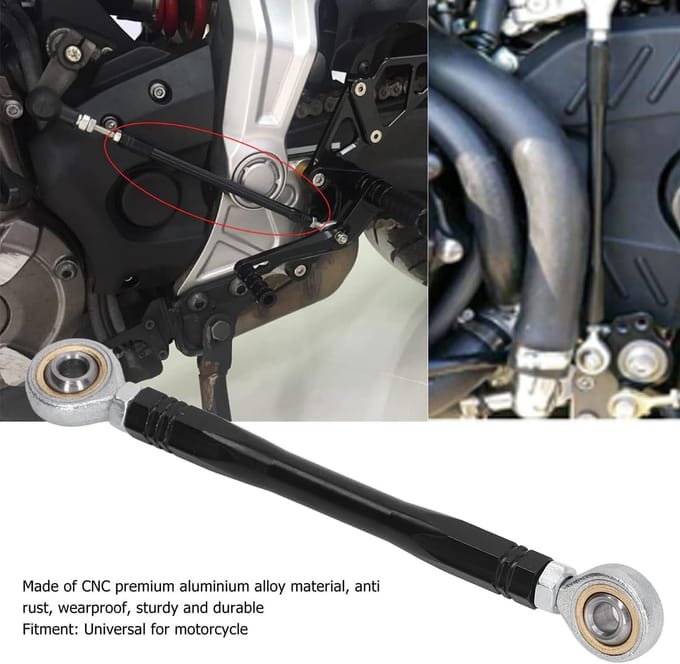 Universele 100mm Versnellingspook Verbindingsstang Motorfiets Aluminium