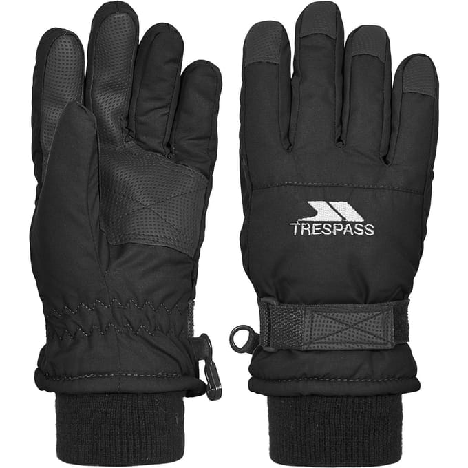 Trespass - Kinder Ruri II Winter Ski Handschoenen (Zwart)