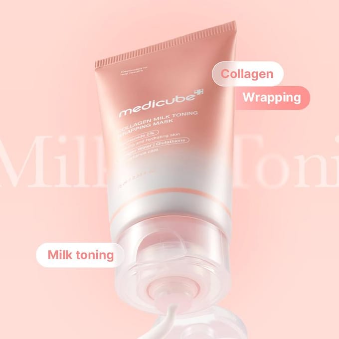 [medicube] Collageen Melk Toning Wrapping Masker 75ml white