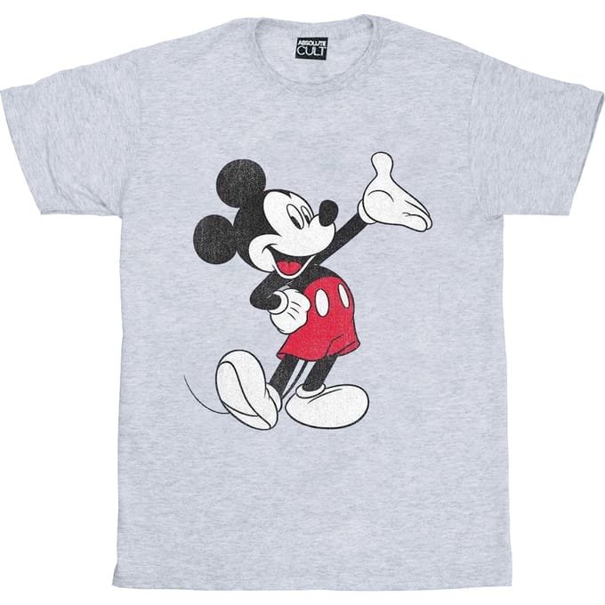 Disney Jongens Mickey Mouse Traditioneel Golf T-shirt (Sportgrijs)