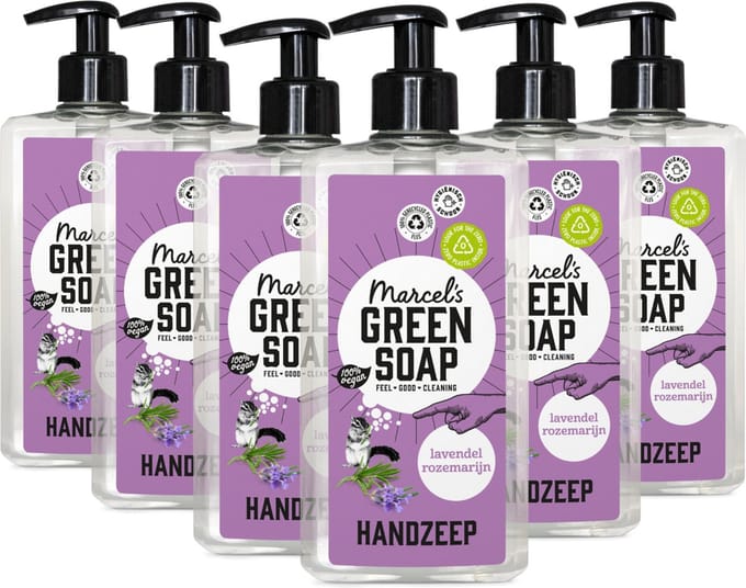 Marcel's Green Soap Handzeep - Lavendel & Rozemarijn - 6 x 500ml