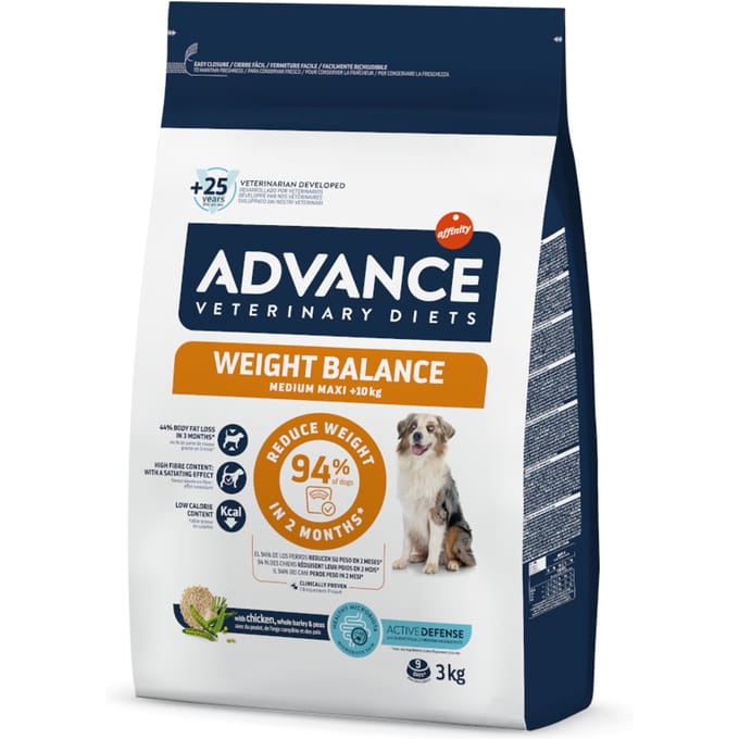 Advance Veterinary Diets Weight Balance Medium/Maxi Hondenvoer - 3 kg