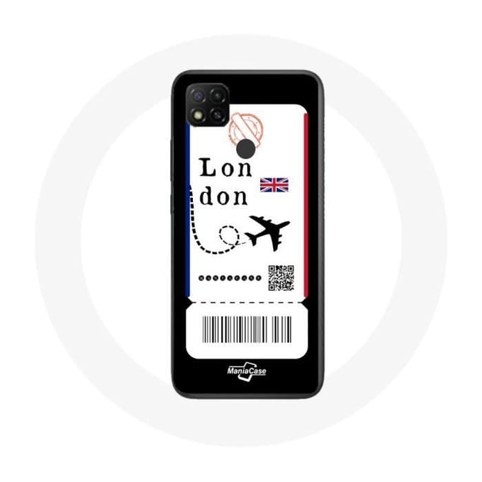 Xiaomi Redmi 9C hoesje Londen vliegticket