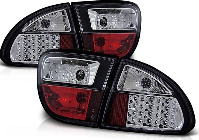 Achterlichten SEAT LEON 04 99-08 04 ZWART LED