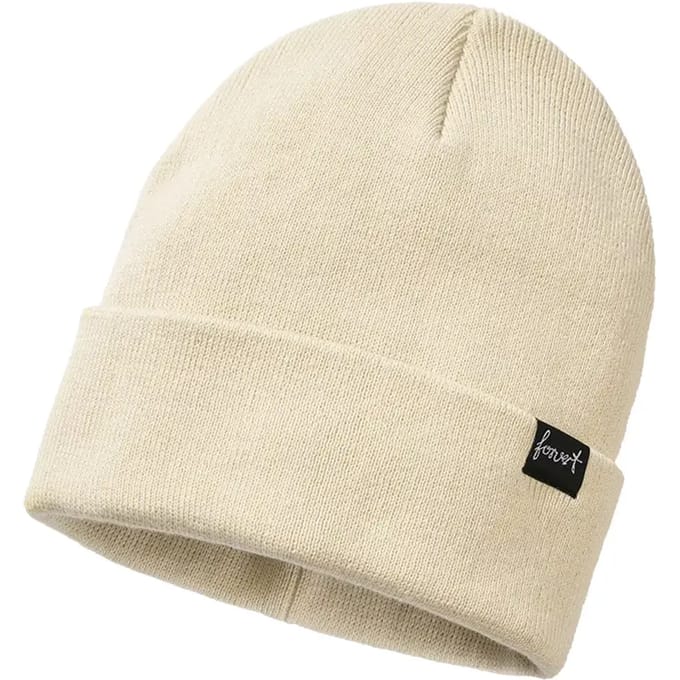 FORVERT - Maverick Rib Beanie Muts - Gebroken wit