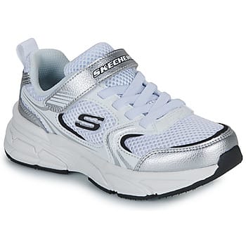 Skechers RETRO-GRAPH Meisjes Veterschoenen - Wit / Zilver