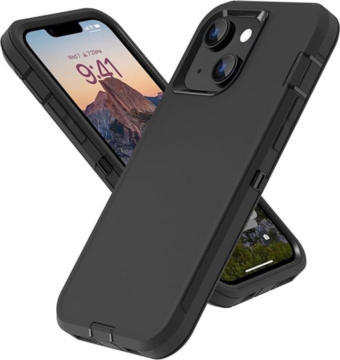 geschikt voor iPhone 14 Plus Extreme Armor Hoesje | Extra Stevig | Shockproof Case geschikt voor iPhone 14 Plus | zwart