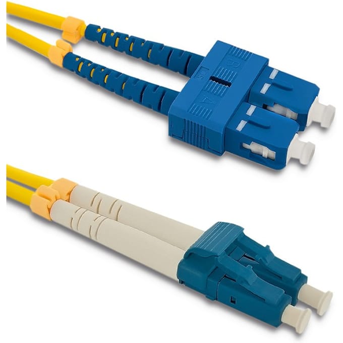 Qoltec glasvezel patchcord SC/UPC-LC/UPC |   Singlemode |   9/125 |   G652D |   Duplexwoning |   5m