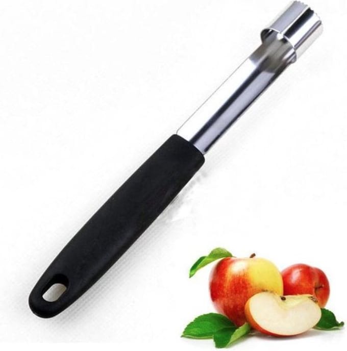 Appelpen RVS - Appelboor - Klokhuis verwijderen - zwart