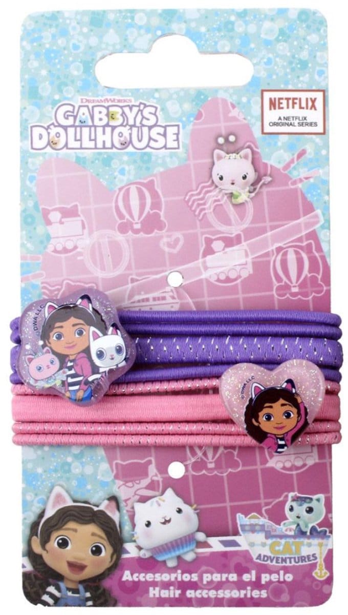 Gabby's Dollhouse Adventures haarelastiekset 8 deks