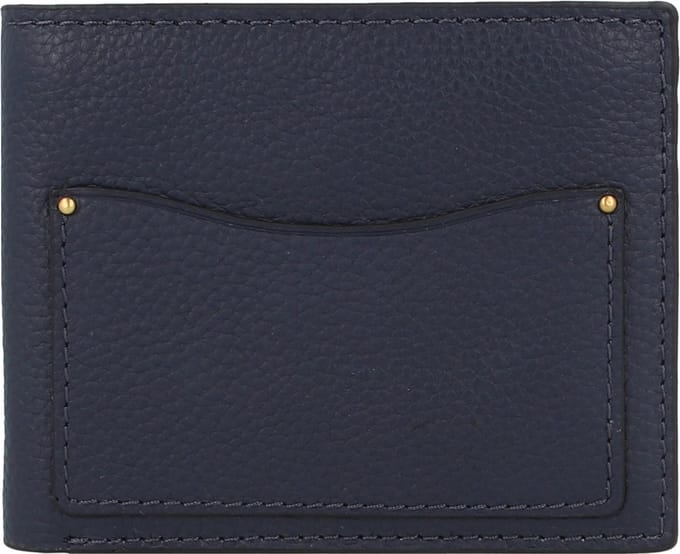 Fossil Anderson Portemonnee Leer 12 cm - Jongens - Horizontaal - marine