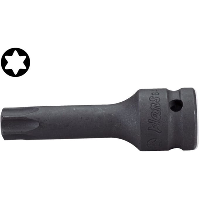 TORX slagmoerdoos HANS 1/2 inch T80, Lengte 60mm