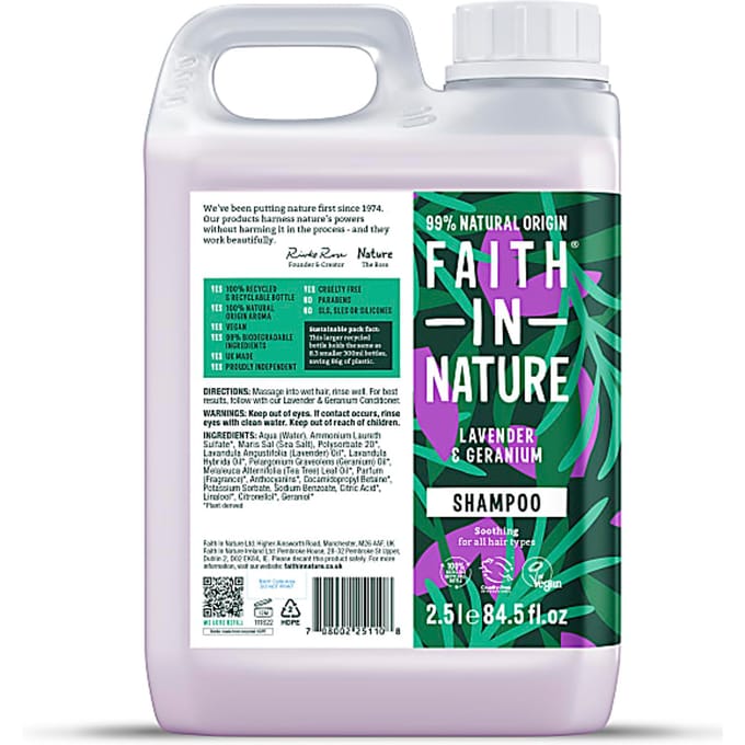 Faith in Nature Lavendel & Geranium Shampoo 2.5L