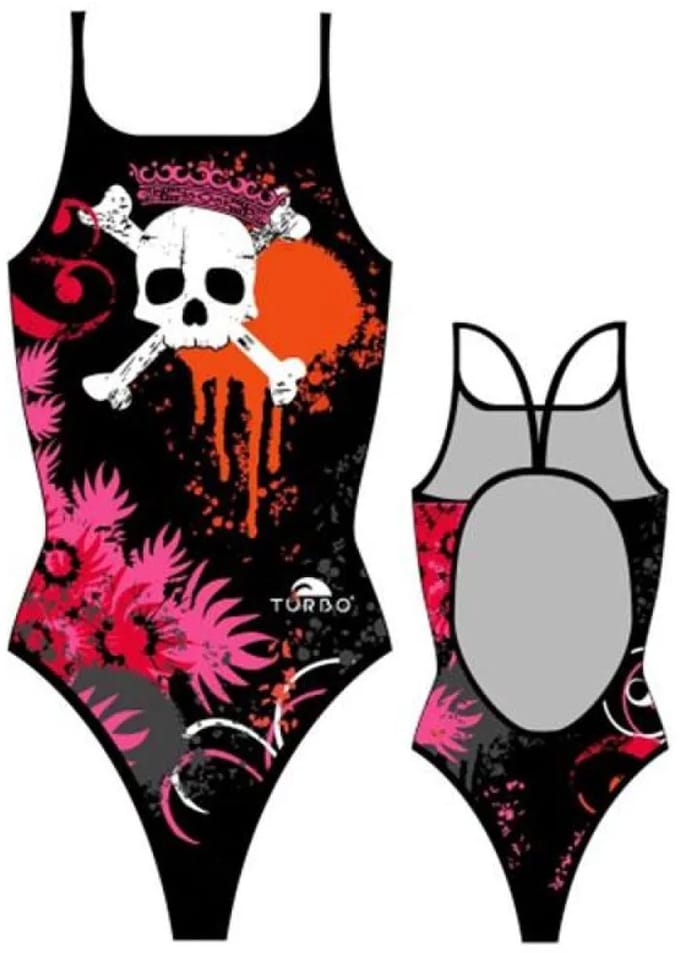 Turbo Skull Crown Zwemkleding Zwart L Vrouw