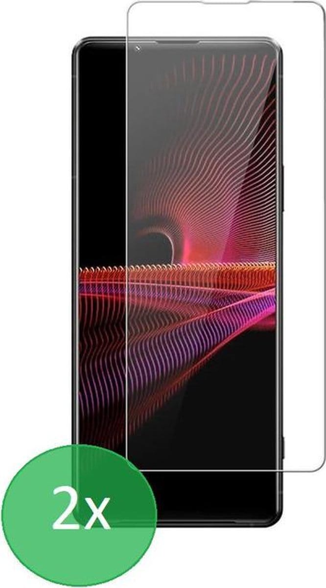 Geschikt Voor: Sony Xperia 1 III - 2x Screenprotector - screen protector - glas - bescherm - beschermglas