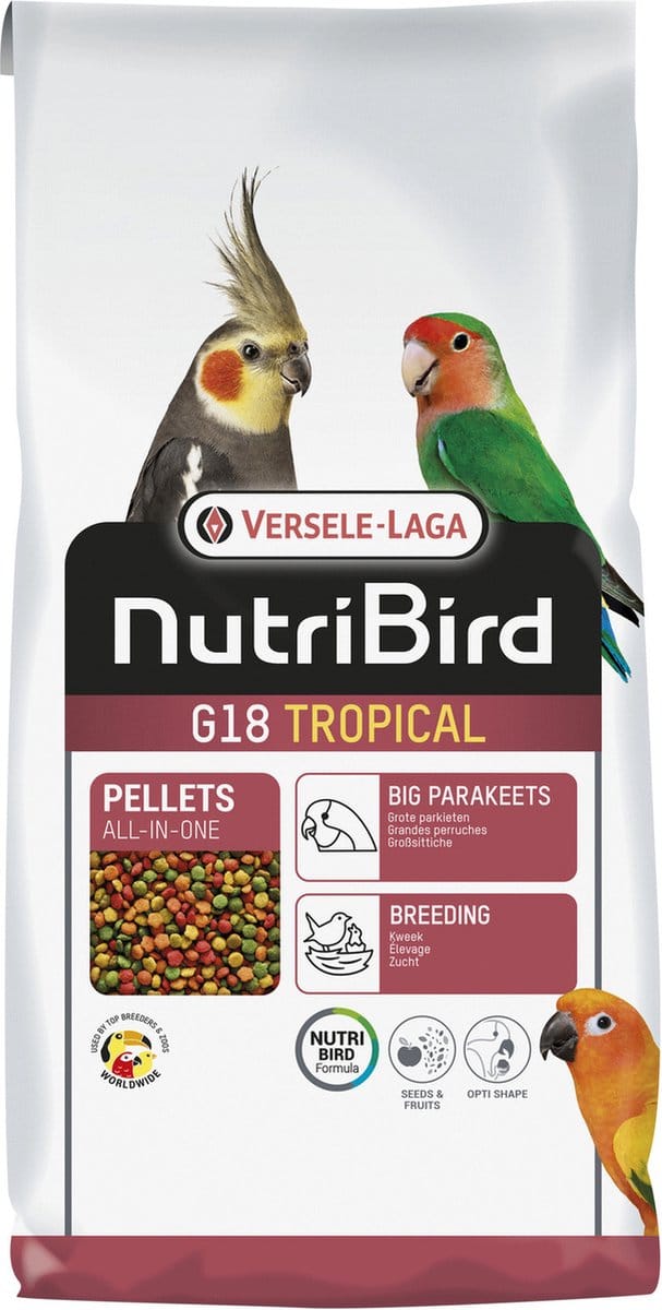 Versele-Laga Nutribird G18 Tropical Kweekvoer - Vogelvoer - 10 kg