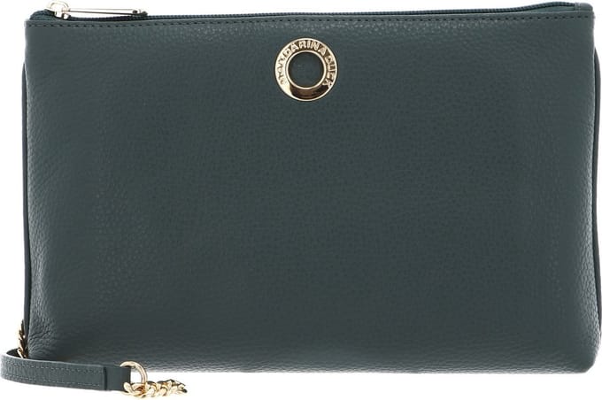 MANDARINA DUCK Leren Schoudertas Mellow Leather Crossover Bag Dark Forest Groen