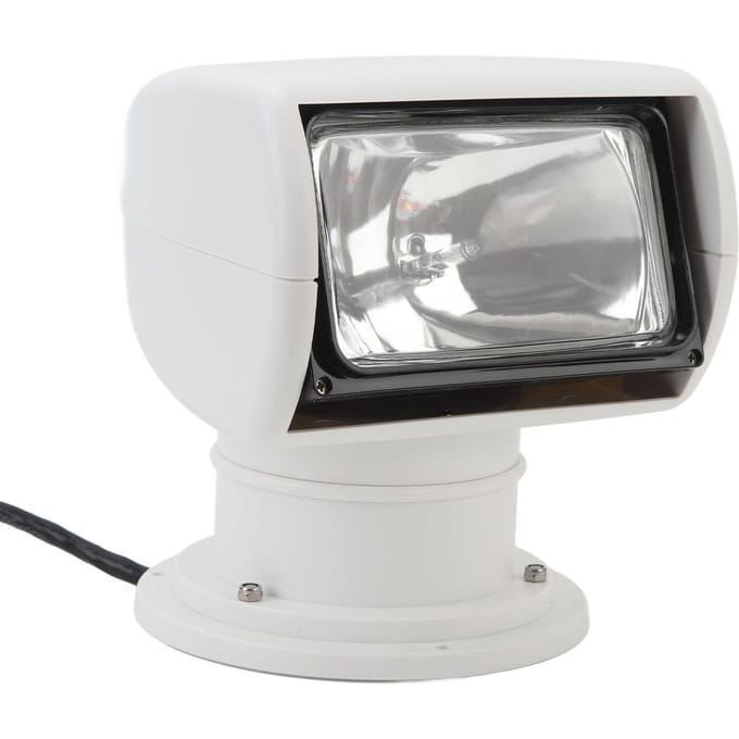 Projecteur Marine 100W Rotation 355 degrés IP66 Résistant à l'eau Portable Halogène Télécommande Phare pour Yachts gray