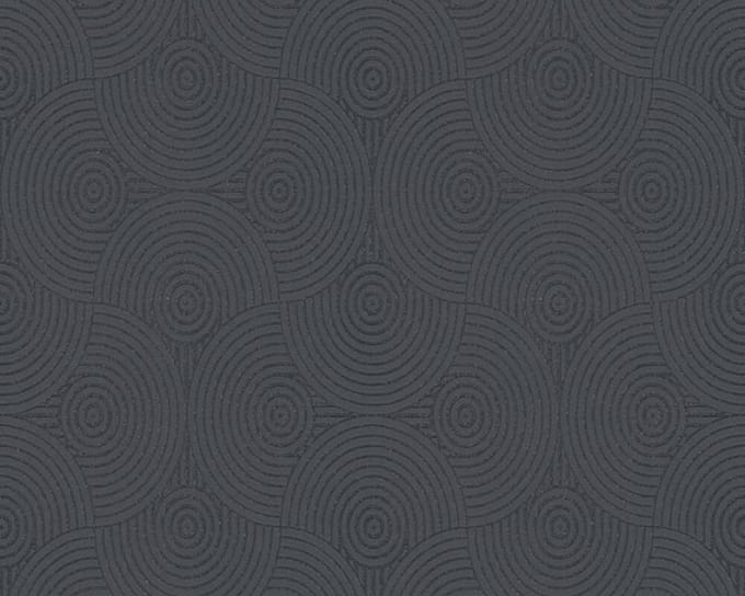 FANTASIE CIRKEL BEHANG - Zwart Zilver Metallic - AS Creation Esprit 13
