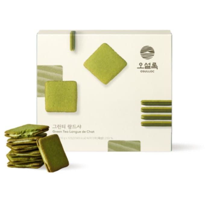 [OSULLOC] Biscuit Langue de Chat au Thé Vert yellow