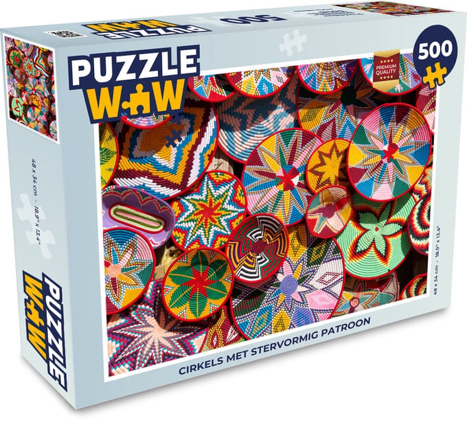 Puzzel Cirkel - Patronen - Bloemen - Kleuren - Legpuzzel - Puzzel 500 stukjes