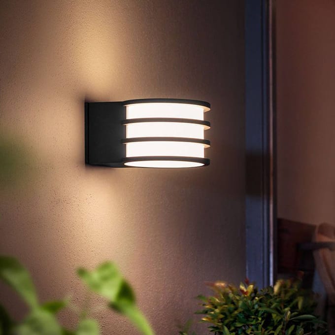 Philips Hue Lucca Wandlamp - Warmwit Licht - Zwart