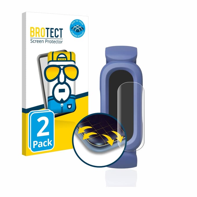 BROTECT - Screenprotector voor Fitbit Ace 3 - Folie Beschermfolie transparant volledig dekking - 2 Stuks