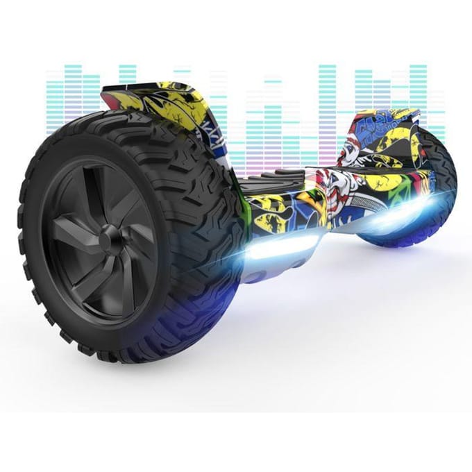 Hoverboard 8,5 inch Hummer All-Terrain LED Bluetooth met Krachtige Motor Ideaal Cadeau Hip-hop