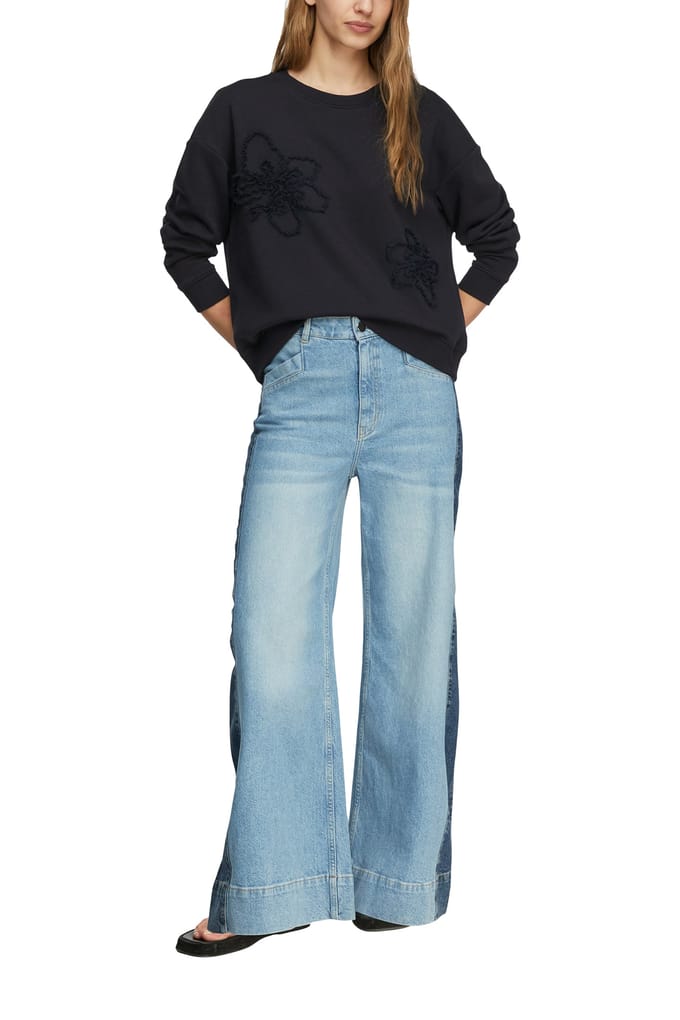 Comma  Sweatshirts Marine Größe: 44 | Longsleeves Outlet | Damen
