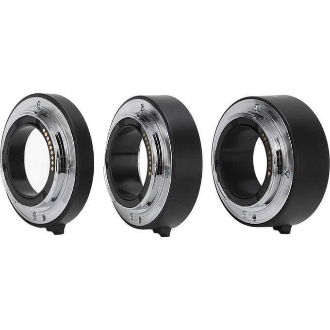 Autofocus Macro Verlengbuis Ringenset Lensadapter 10mm 16mm 21mm voor EOS M Mount Camera gray