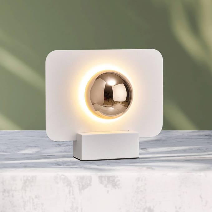 Mantra Iluminación Alba LED tafellamp, indirect verlichtingseffect, wit
