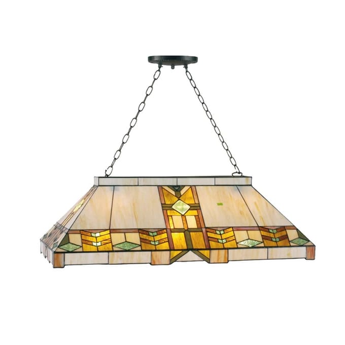 Lumilamp Hanglamp Tiffany 92x47x125 cm Geel Metaal
