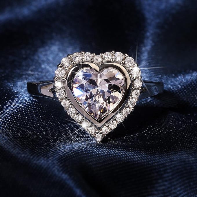 Luxe Zoete Zware Industrie Liefde Diamantring Taoxin Ring Diamantring No. 10 blue